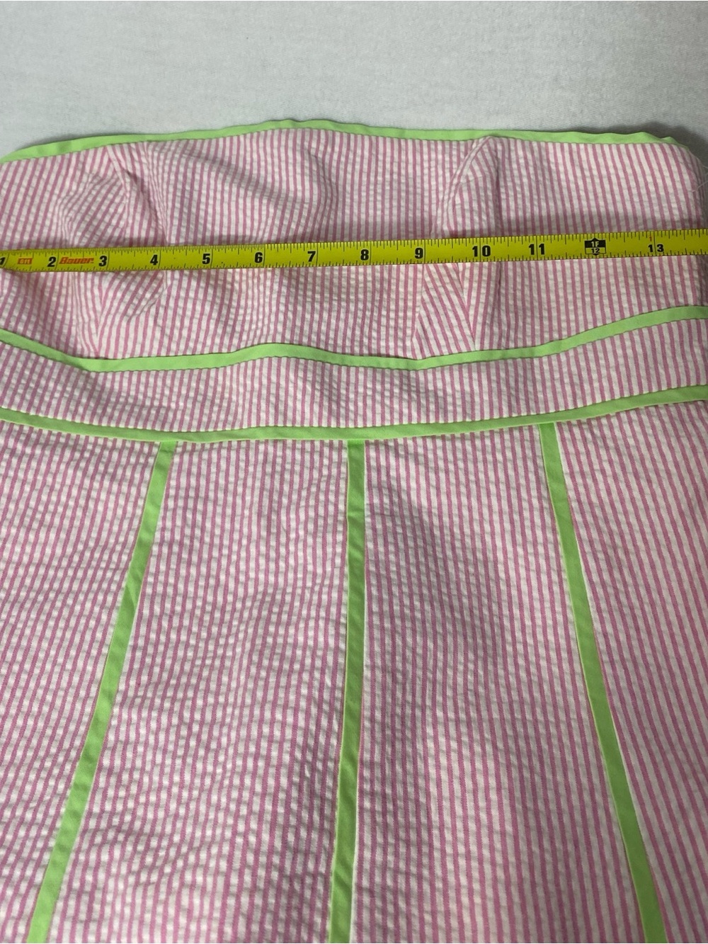 Lilly Pulitzer VINTAGE WHITE LABEL Pink White Stripe 2 Piece Set Top Capri 6 - Picture 9 of 15